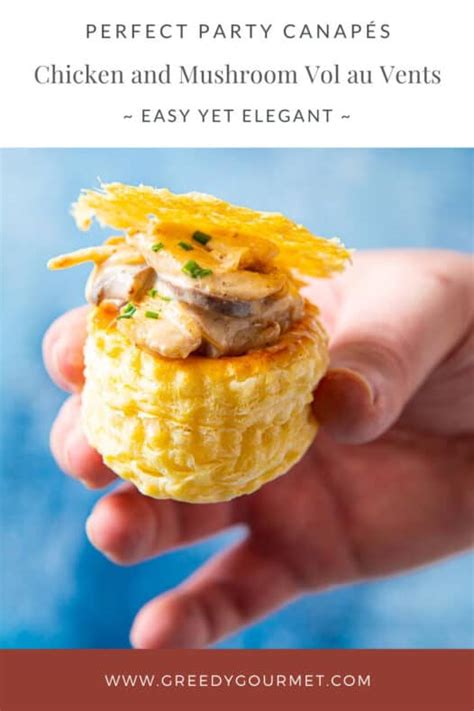 Chicken And Mushroom Vol Au Vents Gourmet Starters With A Rich Flavour