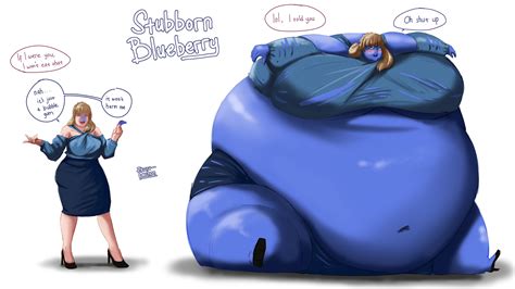 stubborn blueberry [commission] by ekusupanshon on deviantart