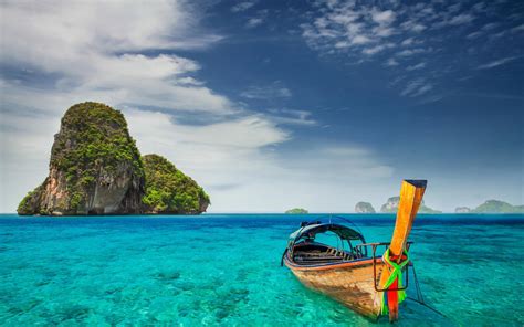 Wallpaper Landscape Boat Sea Bay Water Nature Shore Sky