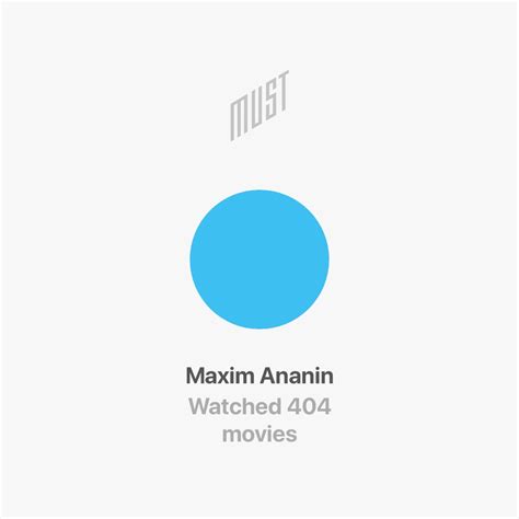 Maxim Ananin — Must