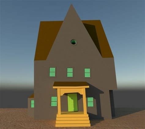 3d Model Aunt Josephine House From A Series Of Unfortunate Events Vr Ar Low Poly Cgtrader