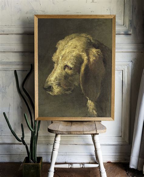 Dog Vintage Portrait Dog Painting Pet Portrait Animal Etsy