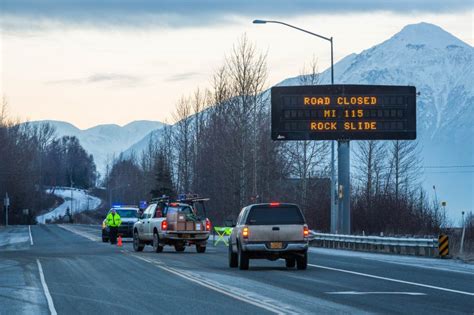 Rockslide On The Seward Highway