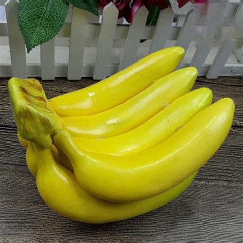 Bunch Fake Banana Artificial Plastic Banana Fake Fruits Decor Brand New Walmart Com