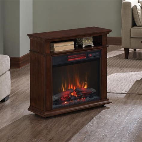 Duraflame 315 In W Cherry Infrared Quartz Electric Fireplace In The