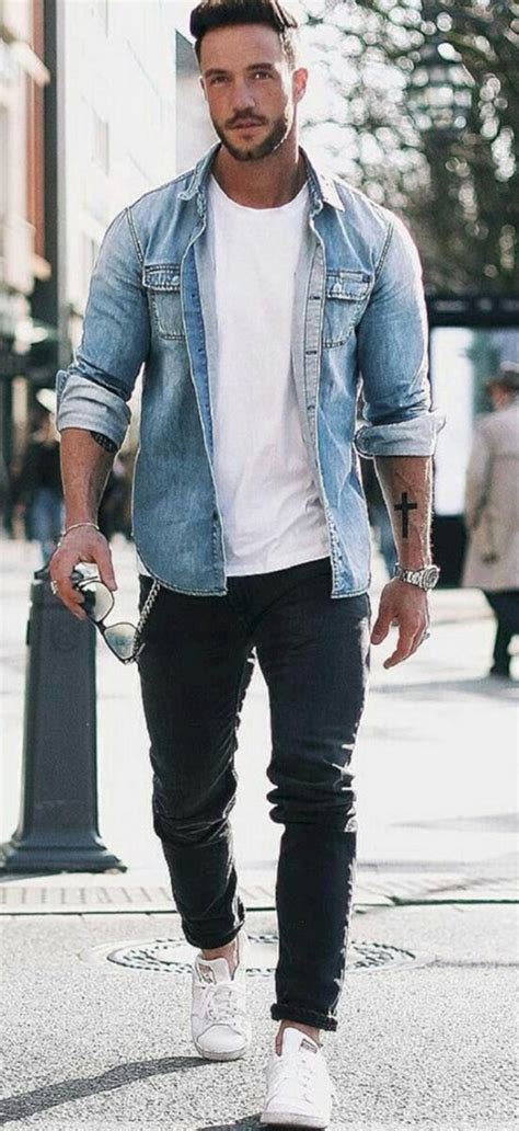 40 Mens Weapon Denim Shirts Outfits For Men Machovibes