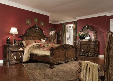 We offer wide selection of bedroom sets, bedroom collections by brand name furniture manufacturers. AICO Windsor Court 4pc Mansion Bedroom Set