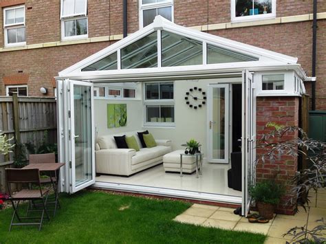 Candw Direct Gable Conservatories In Stafford With Bi Fold Doors