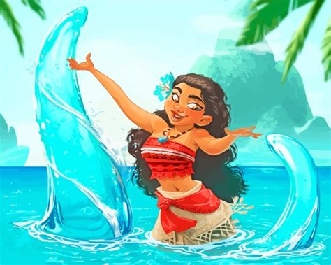 Moana Princess Paint By Number Painting By Numbers