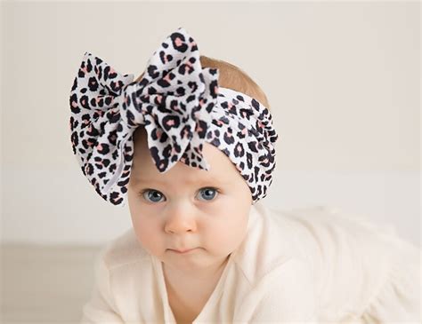 Printed Baby Bow Headwrap Pick Any Large Bow Baby Headband Etsy