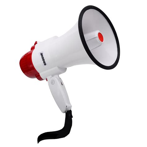 Megaphone Bullhorn With Siren And Cheering 30 Watt Powerful And Lightweight