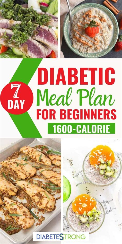 7 Day Diabetes Meal Plan With Printable Grocery List In 2020