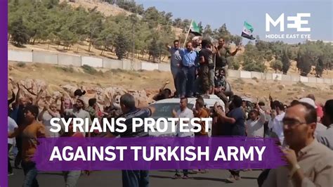 Syrians Protesters Storm Turkish Border Middle East Eye