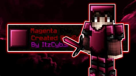 Magenta 64x Mcpe Pvp Texture Pack Fps Friendly Youtube