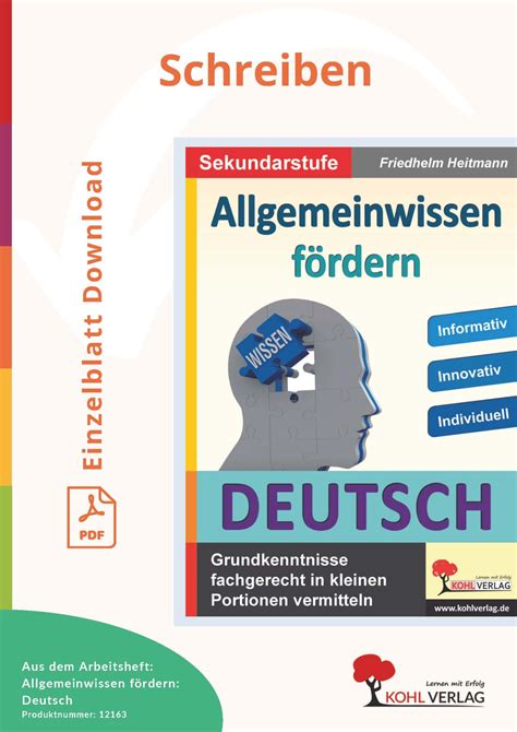 Bericht Schreiben Bungen F R Grund Und Sekundarschule Kohlverlag