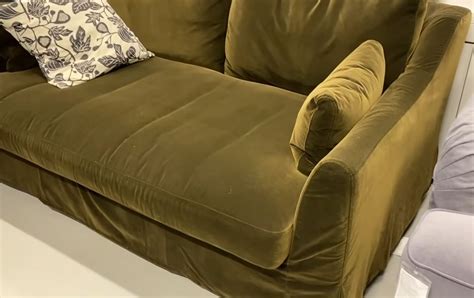 Ikea Farlov 3 Seat Sofa Slipcover Cover Djuparp Dark Olive Green FÄrlÖv