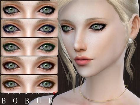 Womens Eyelashes 07 By Bobur Sims 4 Sims Eyelashes