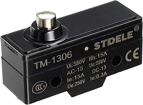 Uxcell Tm 1306 Spdt 1no1nc Short Reed Snap Button Lever Type Micro