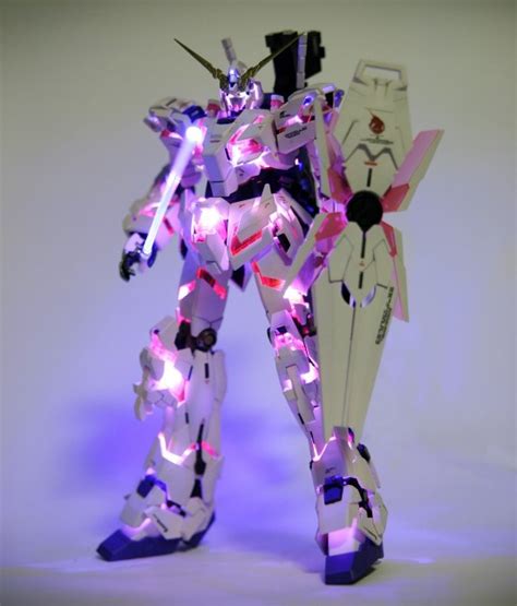 Gundam Guy Mg 1100 Rx 0 Unicorn Gundam W Led Customized Build