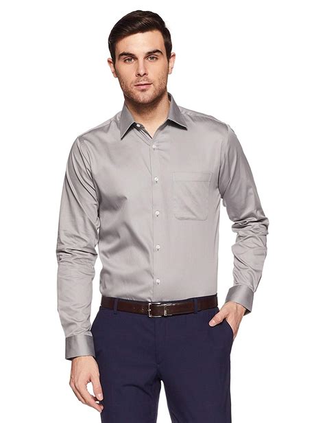Raymond Men's Plain Slim Fit Formal Shirt - Guys World