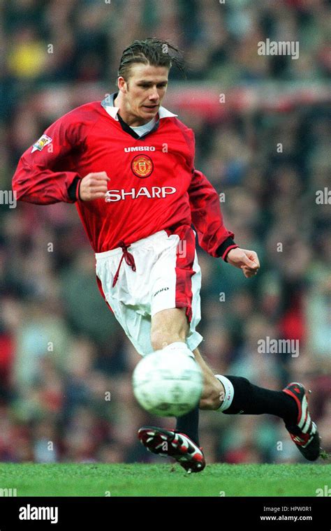 David Beckham Manchester United Fc 09 February 1998 Stock Photo Alamy