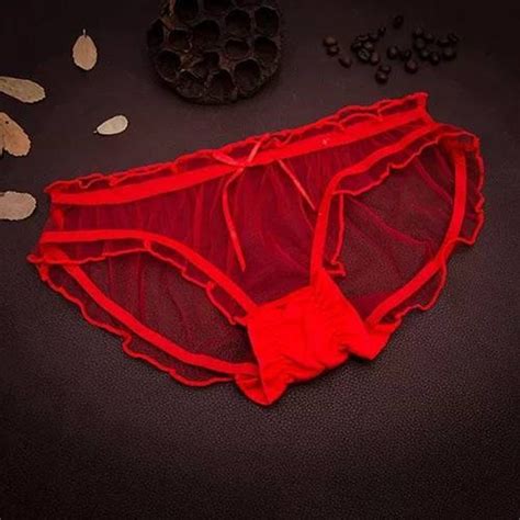 Sexy Red See Through Mesh Panties O S Etsy