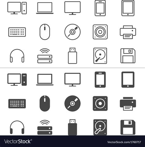 Computer Icons Thin Royalty Free Vector Image Vectorstock