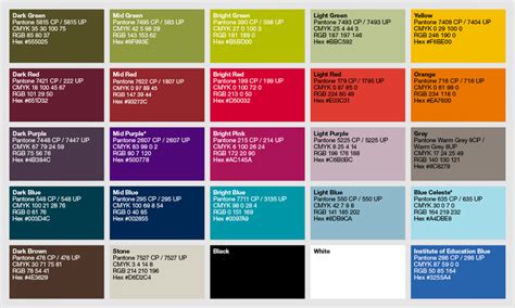 Instagram Colors Hex Rgb Cmyk Pantone Color Codes U S