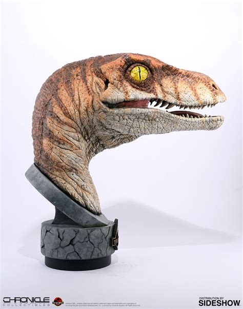 Jurassic Park Male Raptor Life Size Bust By Chronicle Collec Sideshow Collectibles