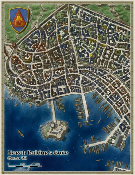 Baldurs Gate City Map