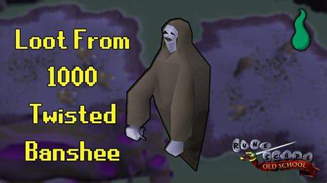 Old School Runescape Loot From 1000 Twisted Banshee Youtube