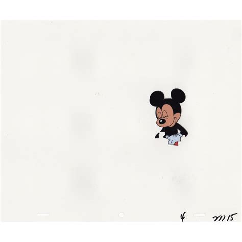 Disneys Mickey Mouse Production Cel And Drawing For Product Merchandising