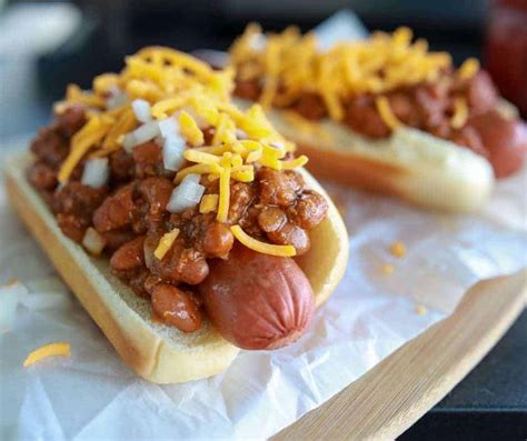 Air Fryer Chili Cheese Hot Dogs Fork To Spoon