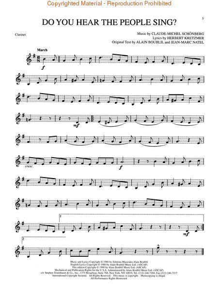 Do You Hear The People Sing Les Miserables Saxophone Sheet Music Sheet Music Book Violin