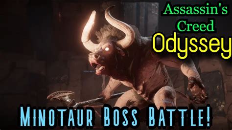 Of Minotaurs And Men Boss Battle Assassin S Creed Odyssey Youtube
