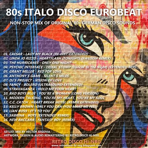 Retro Disco Hi Nrg 80s Italo Disco Eurobeat Non Stop Mix German Disco