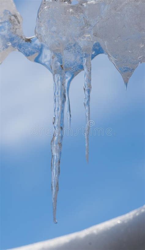 Icicles In The Sky Stock Image Image Of Cold Water 174982483