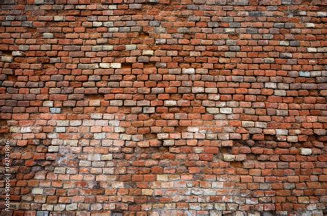 Old And Damaged Brick Wall Texture Stock Photo Adobe Stock