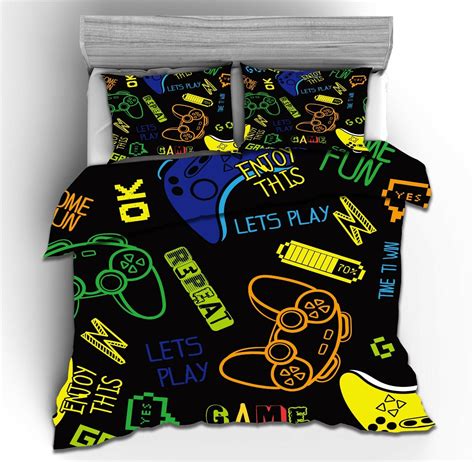 3d Gamer Video Game Bedding Duvet Cover Twin Boys Comforter Cover