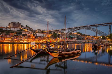Hd Wallpaper Beach Bing Bridges Cityscapes Mist Porto Portugal