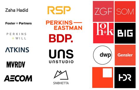 Logos Of 50 World Famous Architecture Firms Rtf Rethinking The Future