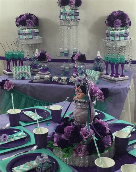 Get it as soon as tue, may 11. Platinum Style Baby Shower | Peacock baby shower, Mermaid ...