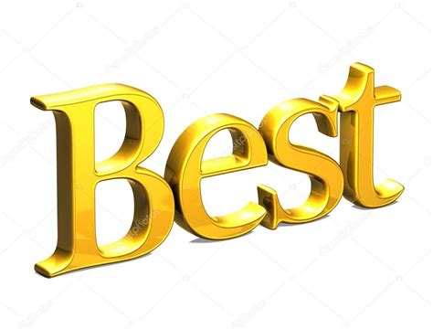 3d Gold Word Best On White Background Stock Photo By ©curiosotravel