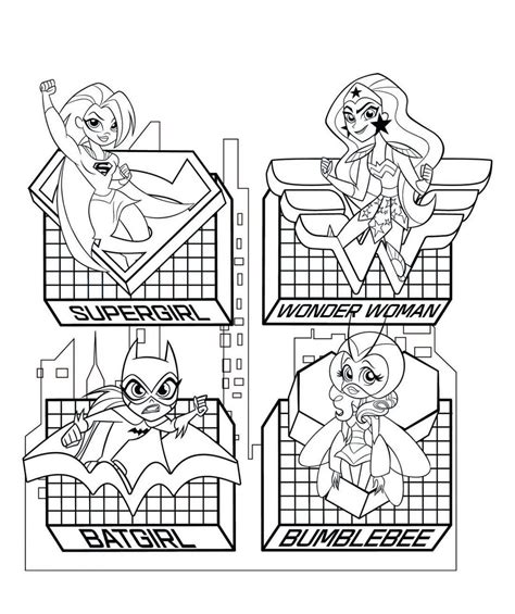 Dc Superhero Girls Coloring Page Coloring Nation