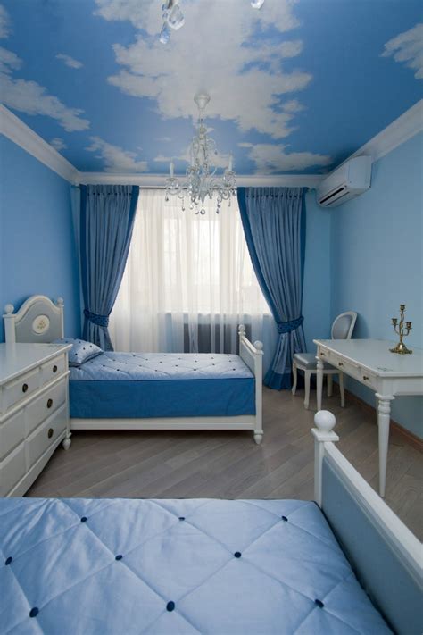 Hiasan bilik tidur yang menarik. Голубые обои в спальне (29 фото): дизайн интерьера в ...