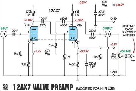 Ax Tube Valve Preamplifier Kit Valve Amplifier Electronic