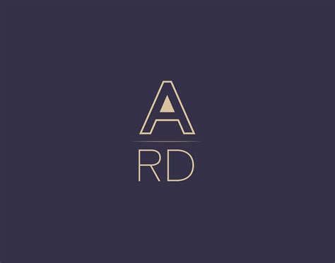 Ard Letter Logo Design Modern Minimalist Vector Images 19584574 Vector