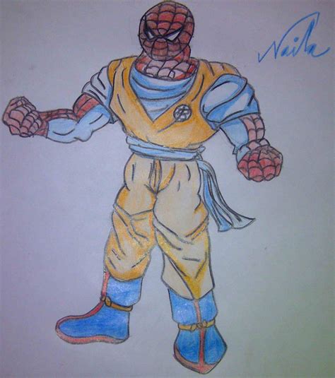 Spiderman In Gokus Outfit Dragon Ball Z Fan Art 34219417 Fanpop