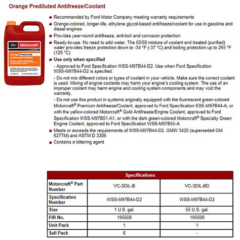 Motorcraft Coolant What Is It Ford F150 Forum Community Of Ford