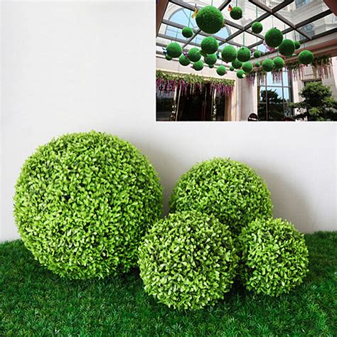 Home Accessories Artificial Shrubs And Topiaries Jaoue Grass Topiary